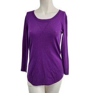NWT ATM Barneys NY 100% Cashmere Sweater S Tunic Longline Lightweight Round Neck